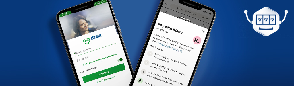 Die Apps von Klarna und Giropay Paydirekt